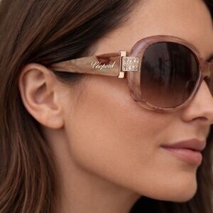 Chopard Brown Sunglasses Elegant Accessories